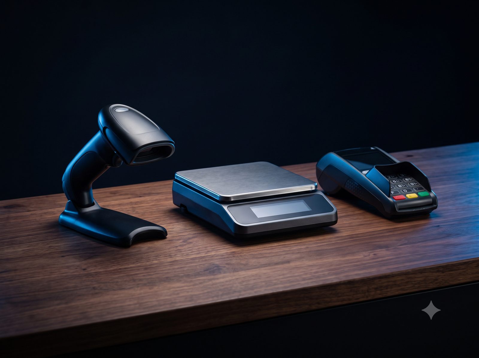 Scanner, balance et terminal de paiement compatibles Leno POS